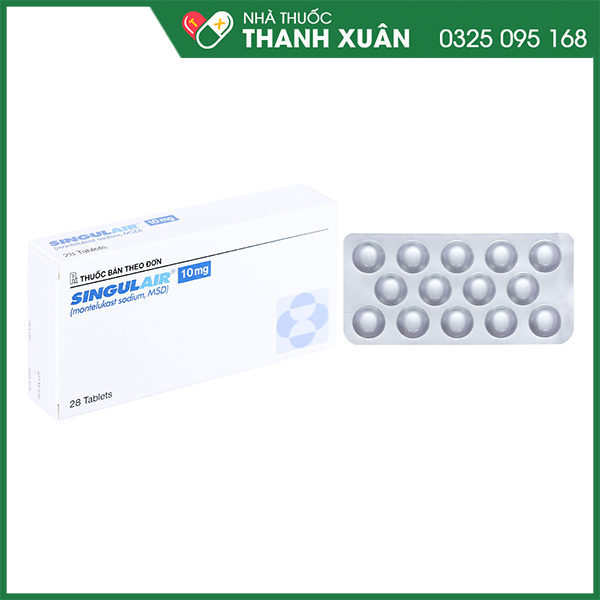 Singulair 10mg dự phòng và trị hen phế quản mạn tính